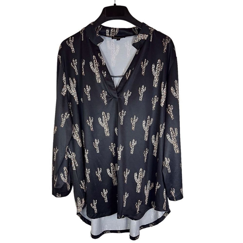 Cowgirl Hardware Button Down Western‎ Wear Top Size 1X